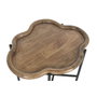 DKD Home Decor Mesita Auxiliar Urban Marron Negro 50 x 47 x 60 cm Hierro Desmontable