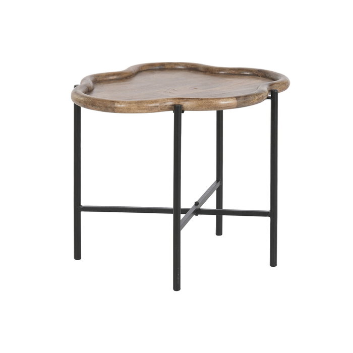 DKD Home Decor Mesita Auxiliar Urban Marron Negro 50 x 47 x 60 cm Hierro Desmontable DKD Home Decor Mesita Auxiliar Urban Marron Negro 50 x 47 x 60 cm Hierro Desmontable