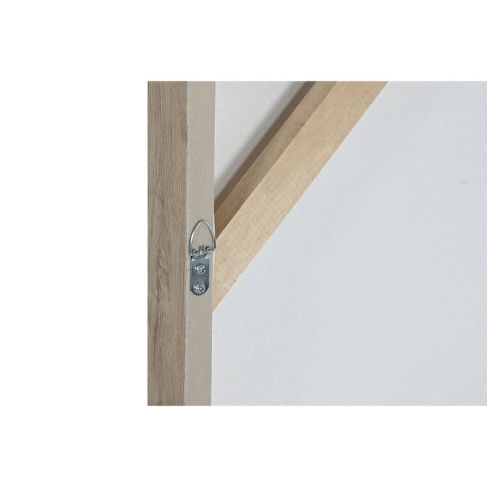 DKD Home Decor Set de 2 Cuadros Abstractos de Yute y PS en Beige y Blanco