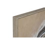 DKD Home Decor Set de 2 Cuadros Abstractos de Yute y PS en Beige y Blanco