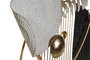 DKD Home Decor Decoración de Metal Abstracto Dorado