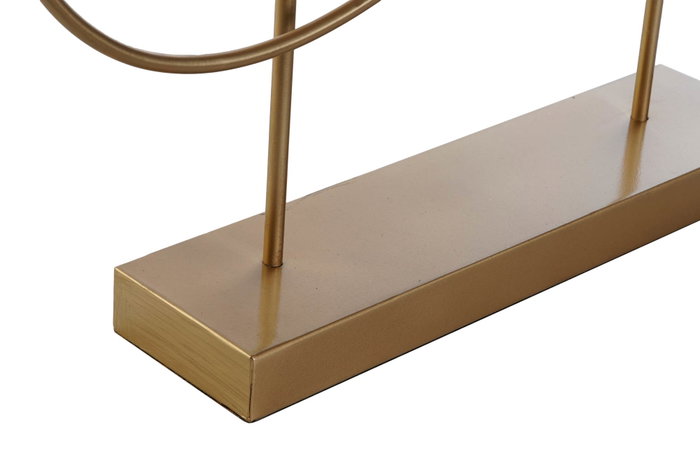 DKD Home Decor Decoración de Metal Abstracto Dorado