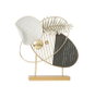 DKD Home Decor Decoración de Metal Abstracto Dorado