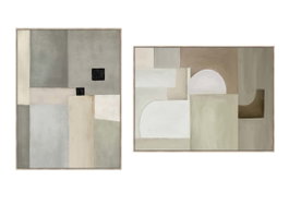 DKD Home Decor Cuadro de Lienzo Abstracto 100x4x140 - Surtido de 2 unidades