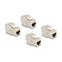 DeLOCK 86050 Módulo Keystone RJ45 Cat.6A STP, 4 unidades
