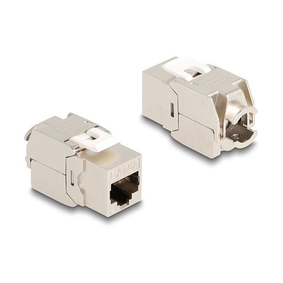 DeLOCK 86050 Módulo Keystone RJ45 Cat.6A STP, 4 unidades