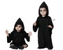 Disfraz Bebé Halloween Tenebroso Con Mono Negro Y Capucha 12-24 Meses