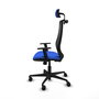 PIQUERAS Y CRESPO Silla de oficina Mardos con mecanismo Sincro, Azul y Negro