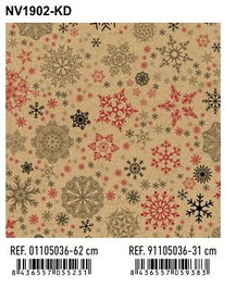 BASIKA Papel de Regalo Bobina Navidad 62 cm x 80 m (4 Kg aprox.)