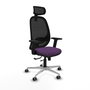 PIQUERAS Y CRESPO Silla de oficina Cilanco Morado con respaldo Negro