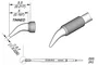JBC TOOLS Pico cono acodado 0,7x5mm