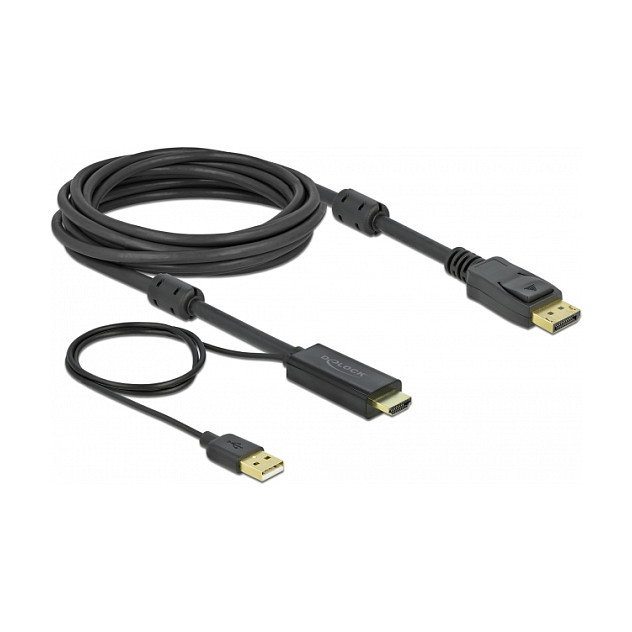 DeLOCK Cable HDMI a DisplayPort 4K 30 Hz 5 m DeLOCK Cable HDMI a DisplayPort 4K 30 Hz 5 m