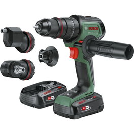 Bosch AdvancedImpact 18V-80 QuickSnap Taladro de impacto inalámbrico con 2 baterías de 2,5 Ah