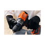 Black & Decker BCD383D1XK-QW Taladro Percutor Atornillador 18V 2Ah Batería, Pistola, Capacidad 13mm, Color Naranja
