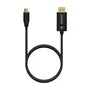 Aisens Cable Conversor Aluminio USB-C a DisplayPort 8K@60Hz, 0,8m, Negro