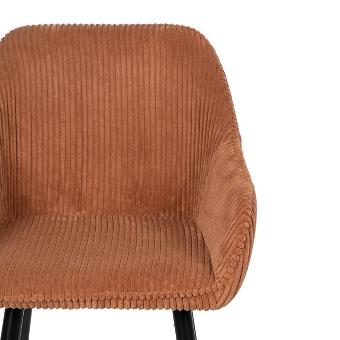 Taburete Terracota Tejido-Metal Contract 54 X 41,50 X 109 cm (Set de 2)