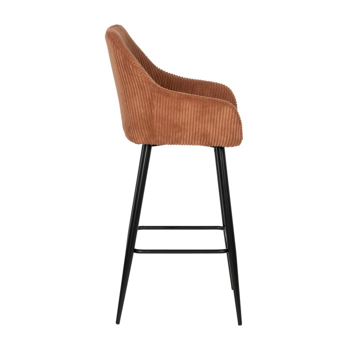 Taburete Terracota Tejido-Metal Contract 54 X 41,50 X 109 cm (Set de 2)