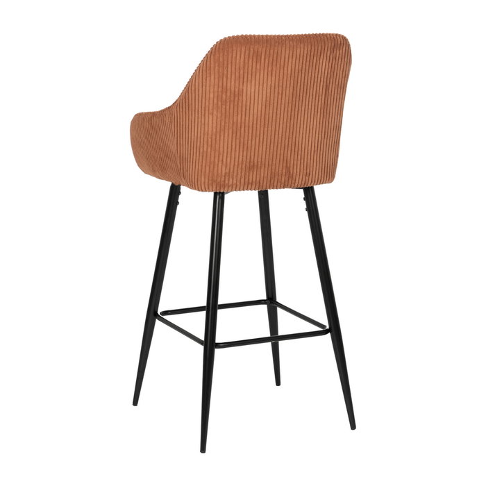 Taburete Terracota Tejido-Metal Contract 54 X 41,50 X 109 cm (Set de 2)