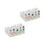 LogiLink Conector de ensamblaje de campo Cat.6A blindado con alivio de tensión tipo tornillo
