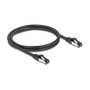 DeLOCK Cable de red RJ45 Cat.8.1 S/FTP 1 m 40 Gbps Negro