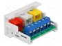 DeLOCK Módulo Easy 45 con 3 puertos RCA hembra, 22,5 x 45 mm