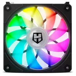 Nox Ventilador ARGB Hummer Easy Link 12cm NXHUMMERELINKBK con Conexión sin Cables