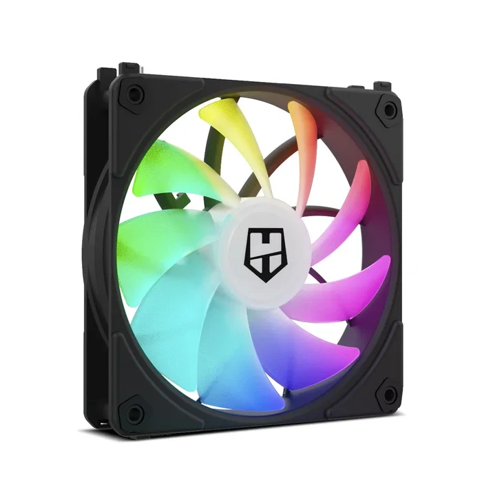Nox NXHUMMERELINKBK Ventilador PC 12 cm ARGB Negro - Hummer Easy Link Sin Cables, PWM, Ultra Silencioso, 9 Aspas, 120x120x25 mm