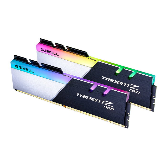 G.Skill Trident Z Neo F4-3600C18Q-128GTZN 128 GB (4 x 32 GB) DDR4 3600 MHz RGB Black/Silver G.Skill Trident Z Neo F4-3600C18Q-128GTZN 128 GB (4 x 32 GB) DDR4 3600 MHz RGB Black/Silver