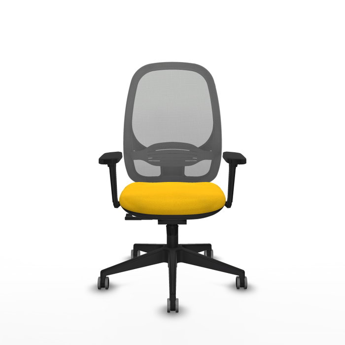 PIQUERAS Y CRESPO Silla de oficina Cilanco con mecanismo Sincro, Amarillo y Gris PIQUERAS Y CRESPO Silla de oficina Cilanco con mecanismo Sincro, Amarillo y Gris