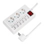 LogiLink LPS201 Extensión de alimentación con 9 salidas AC, Blanco