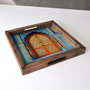 Aberto Design REF055 Bandeja Madera Maciza Impresión UV 35x35x4 cm