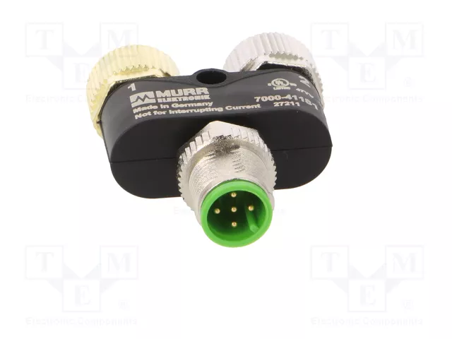 MURRELEKTRONIK Adaptador en T IP67 Código A DeviceNet / CANopen M12 MURRELEKTRONIK Adaptador en T IP67 Código A DeviceNet / CANopen M12