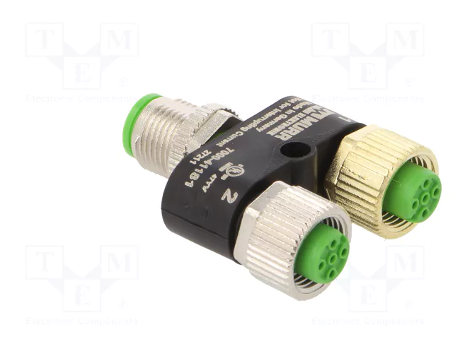 MURRELEKTRONIK Adaptador en T IP67 Código A DeviceNet / CANopen M12 MURRELEKTRONIK Adaptador en T IP67 Código A DeviceNet / CANopen M12
