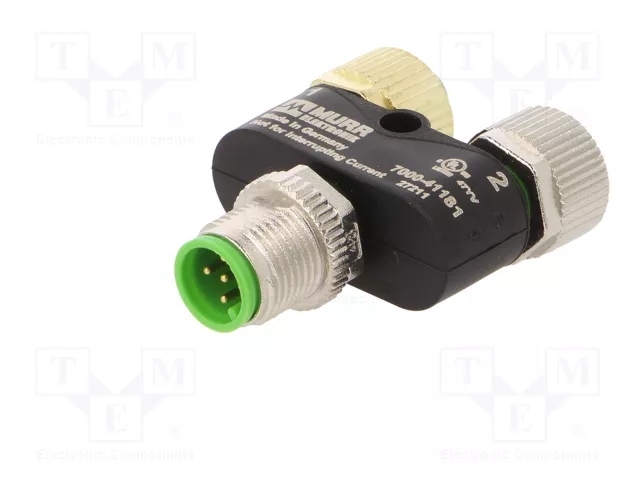MURRELEKTRONIK Adaptador en T IP67 Código A DeviceNet / CANopen M12 MURRELEKTRONIK Adaptador en T IP67 Código A DeviceNet / CANopen M12