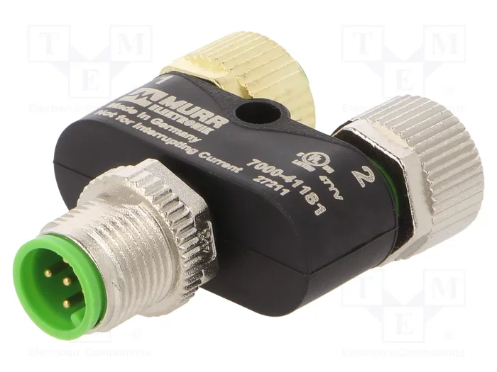 MURRELEKTRONIK Adaptador en T IP67 Código A DeviceNet / CANopen M12 MURRELEKTRONIK Adaptador en T IP67 Código A DeviceNet / CANopen M12