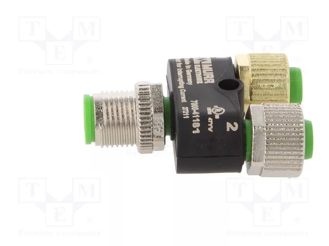 MURRELEKTRONIK Adaptador en T IP67 Código A DeviceNet / CANopen M12 MURRELEKTRONIK Adaptador en T IP67 Código A DeviceNet / CANopen M12