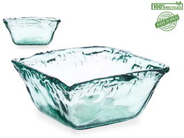 Giftdecor Centro de Mesa de Vidrio Inca Transparente 17x17x7 cm (Set de 12)