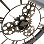 Home Deco Factory Mesa Auxiliar Reloj Industriel diámetro 50.5 cm h.51 cm