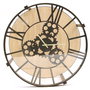 Home Deco Factory Mesa Auxiliar Reloj Industriel diámetro 50.5 cm h.51 cm