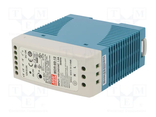 MEAN WELL MDR-60-12 Alimentador de impulso 60W 12VDC