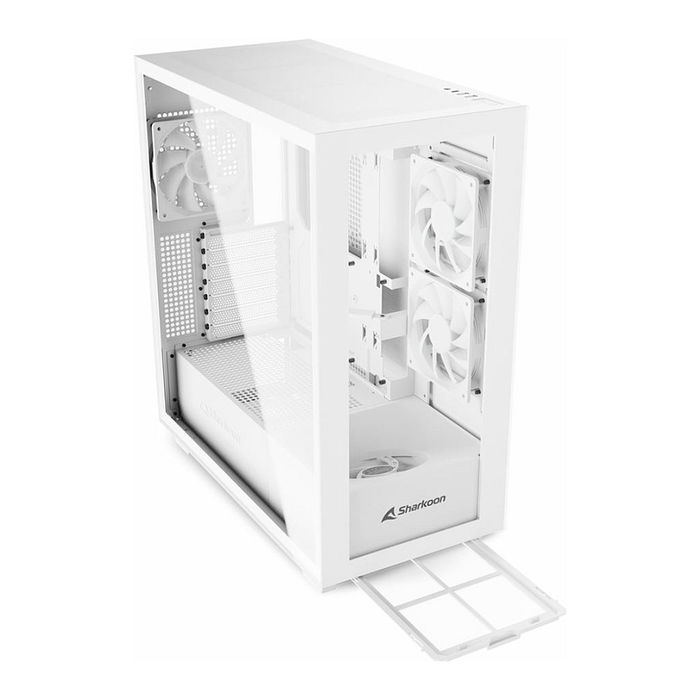 Sharkoon Rebel C60 Midi Tower PC Blanco RGB