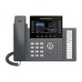 Grandstream Teléfono IP GRP-2636 con Pantalla LCD de 4.3 Pulgadas, 12 Líneas, Wi-Fi, Bluetooth y PoE, Negro