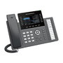 Grandstream Teléfono IP GRP-2636 con Pantalla LCD de 4.3 Pulgadas, 12 Líneas, Wi-Fi, Bluetooth y PoE, Negro