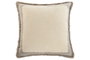 DKD Home Decor Cojin Natural Lino 50x8x50 cm (2 Unidades) Pack 2 Fundas