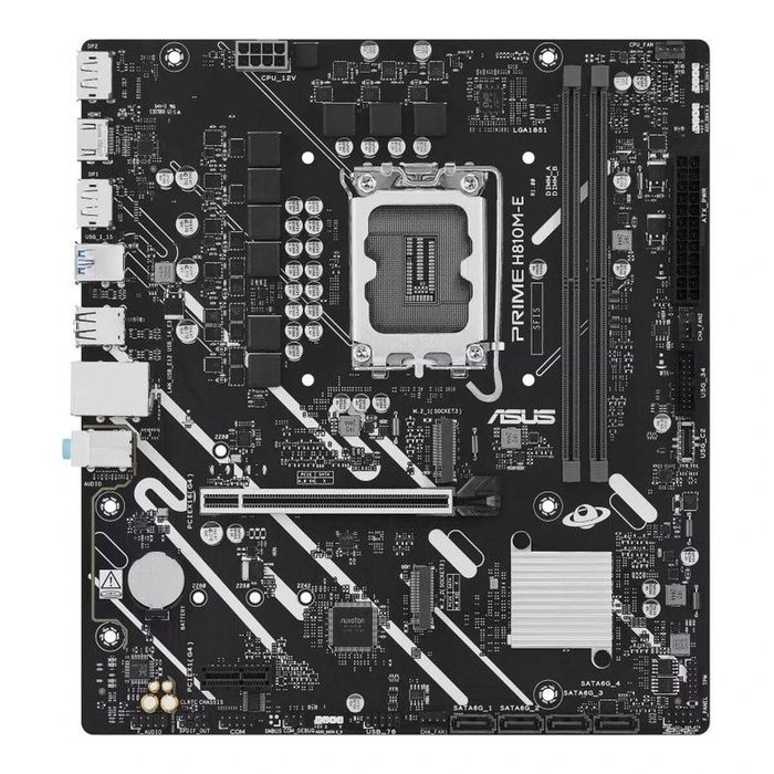 Asus PRIME H810M-E-CSM Micro ATX DDR5 LGA1851 Intel H810 Asus PRIME H810M-E-CSM Micro ATX DDR5 LGA1851 Intel H810