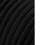 Edm Carrete de cable cordón tubular H03VV-F 2 x 0,75 mm² Negro 25 m
