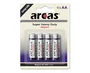 Arcas Batería 107 00406 - 4 Pilas AA de 1.5V Zinc-Carbono, 960 mAh, No Recargable