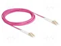 DeLOCK Cable de fibra óptica LC Duplex a LC Duplex OM4 acodado 5 m