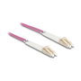 DeLOCK Cable de fibra óptica LC Duplex a LC Duplex multimodo OM4 angulado 5 m