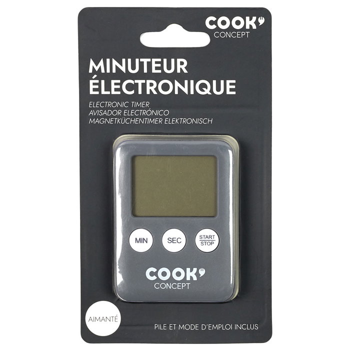 Cook Concept Temporizador Digital Magnético para Cocina con Fijación Imantada
